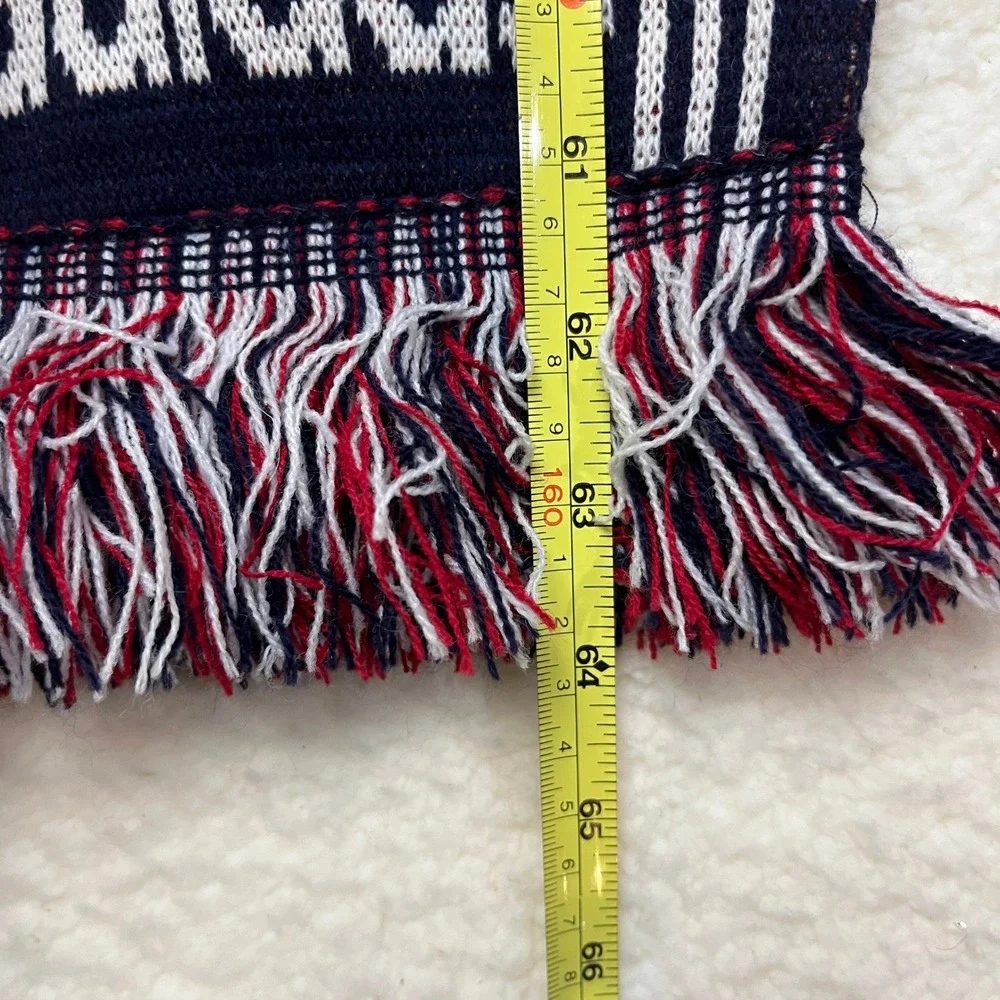 Adidas Real Salt Lake MLS Soccer Scarf Red Navy Blue Gold‎ Knit Fringe 64in